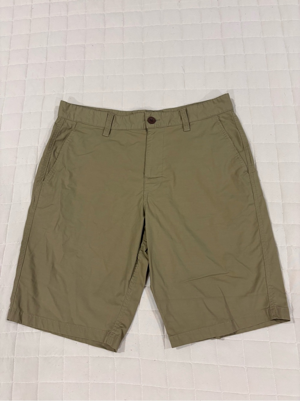 RVCA VA Dual Purpose Trunk Shorts Khaki Size 31 Hybrid Stretch Casual Surf